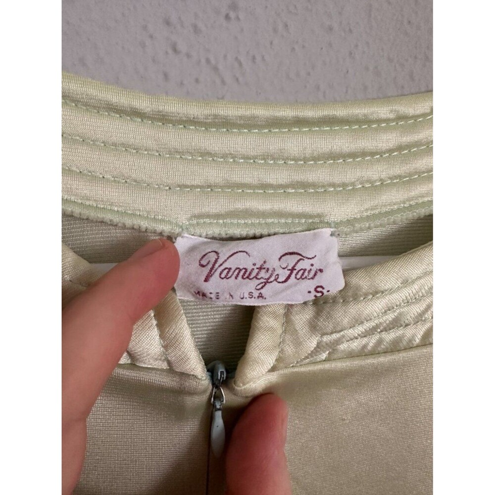 Vintage Vanity Fair Pale Green Nylon Nightgown Maxi Dress USA Women’s S Lounge S - Picture 5 of 7